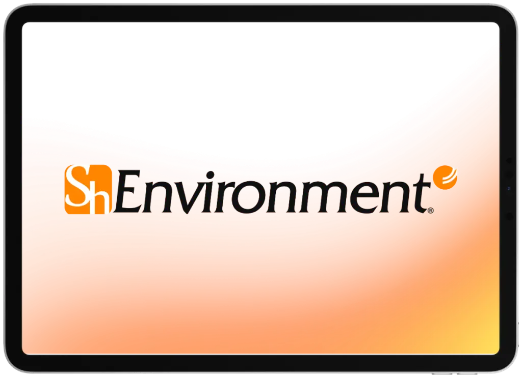 Logotipo de SH Environment, software para diagnósticos organizacionales y clima laboral.